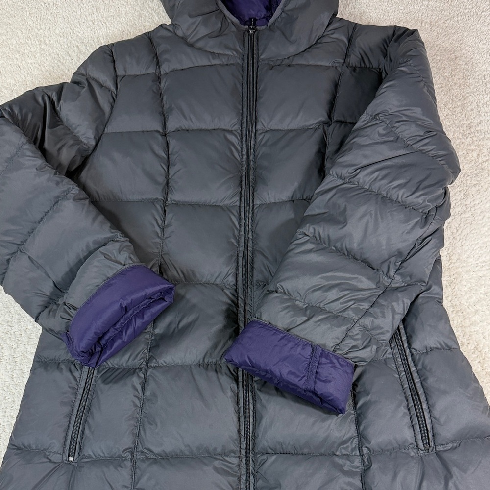Michael Kors Women’s Packable Charcoal Hooded Down Fill Puffer Coat Parka Size M - Picture 14 of 14